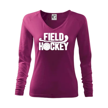 Field hockey míček a nápis