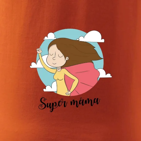 Kreslený obrázek Super máma