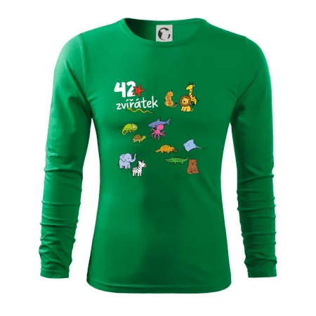 Tričko + 42 nažehlovacích zvířátek