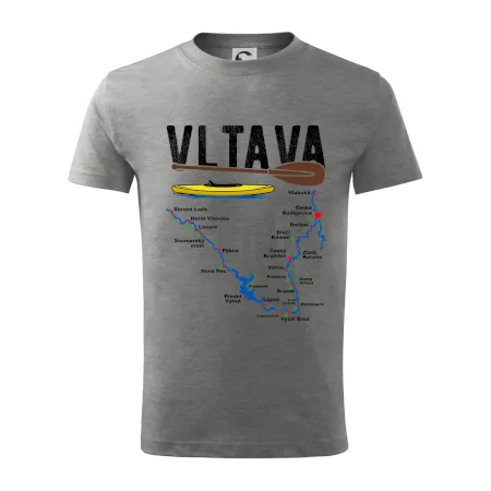 Mapa řeky Vltavy