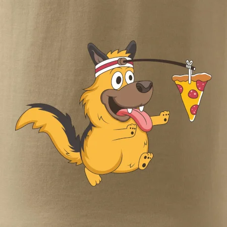 Pes s pizzou