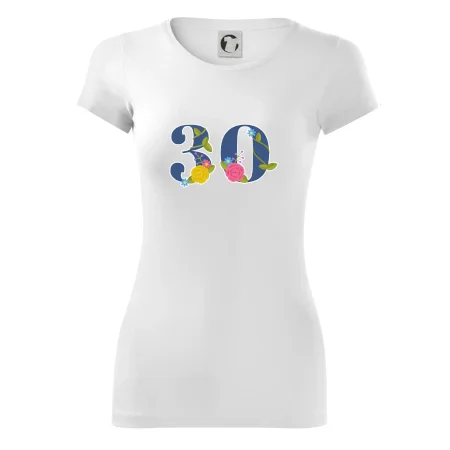 Květinové číslo kreslené - 30
