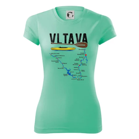 Mapa řeky Vltavy