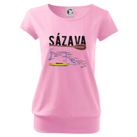 Mapa řeky Sázavy