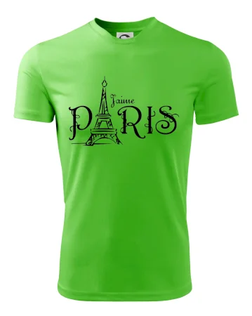 Paris nápis Eiffelovka rovný