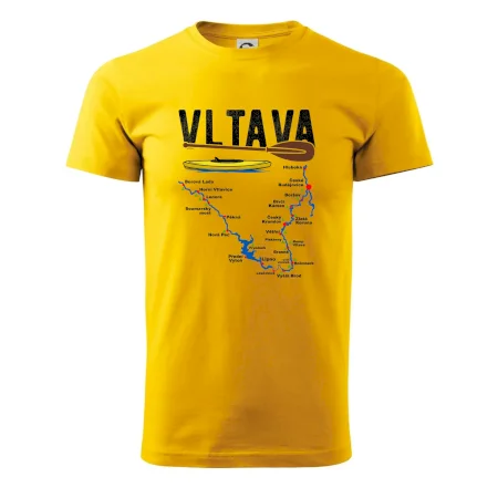 Mapa řeky Vltavy