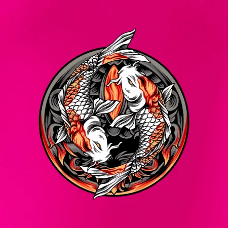 Yin & Yang Koi kapr - oranžový