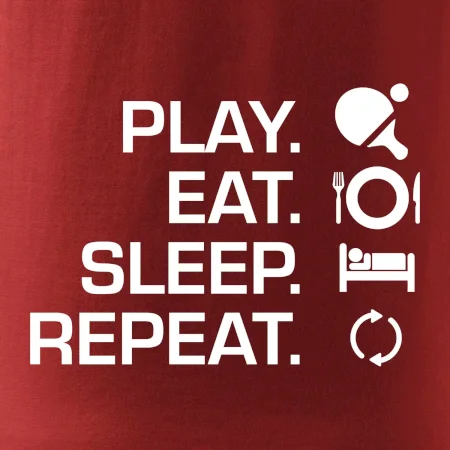 Stolní tenis - eat sleep