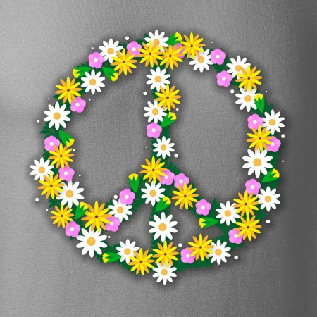 Peace symbol kopretiny