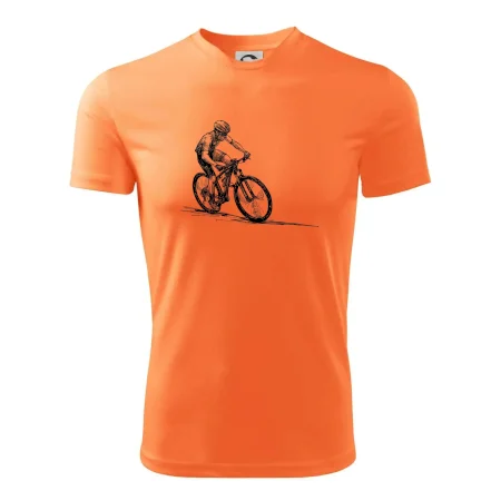 MTB kreslený cyklista