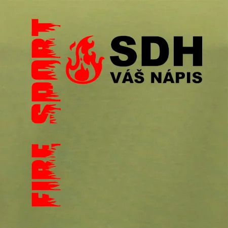 SDH nápis (oheň, firesport, název sboru - vlastní nápis)