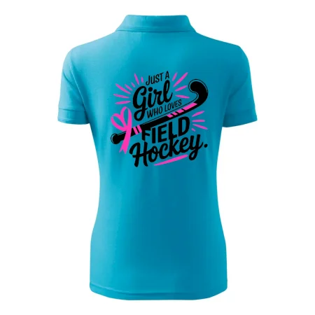 Just a girl who loves field hockey černo růžové