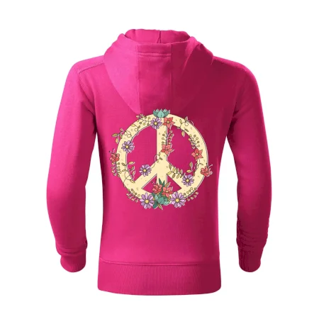 Peace symbol pískový
