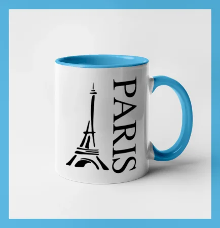 Paris nápis Eiffelovka na výšku