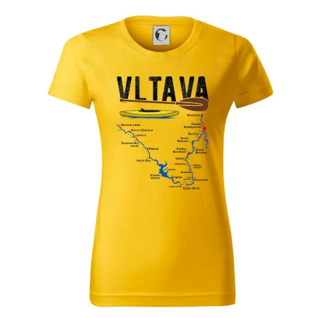 Mapa řeky Vltavy