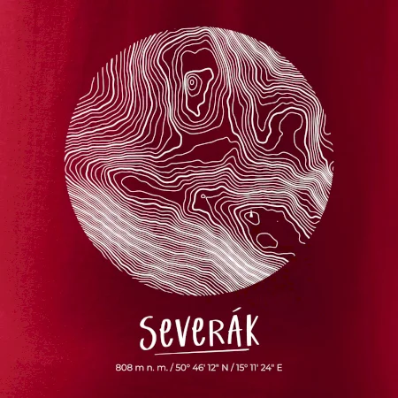 Severák - vrstevnice v kruhu