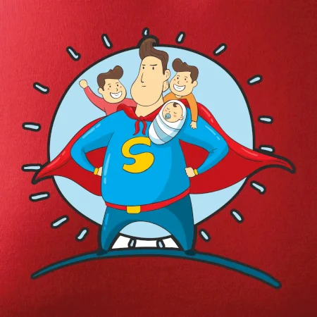 Táta superman - kluk, kluk a dítě