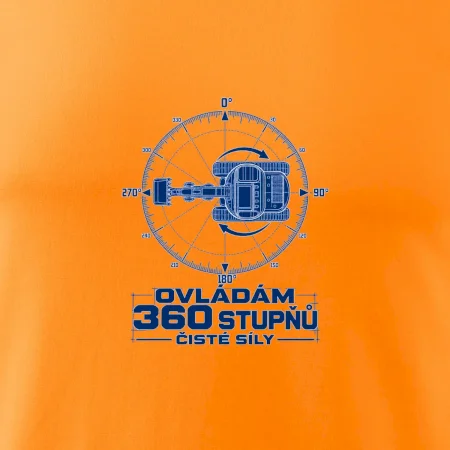 Král otoče bagru 360 stupňů čisté síly