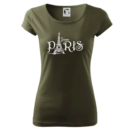 Paris nápis Eiffelovka rovný