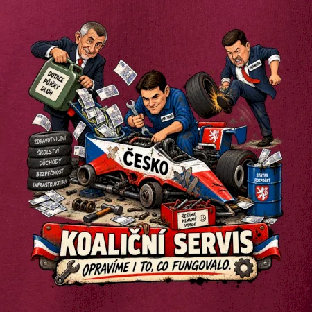 Macinka opravuje závodní auto ČESKO