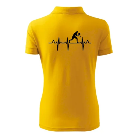 EKG stolní tenista stojící