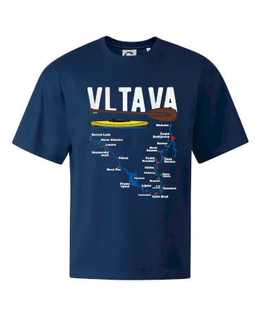 Mapa řeky Vltavy