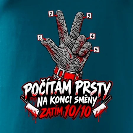 Řezník počítám prsty na konci směny