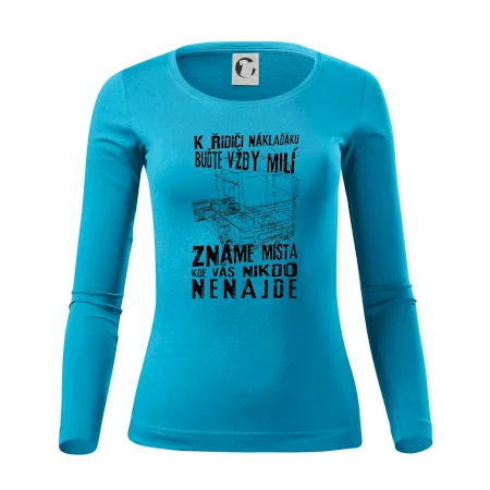 K řidiči náklaďáku buďte vždy milý
