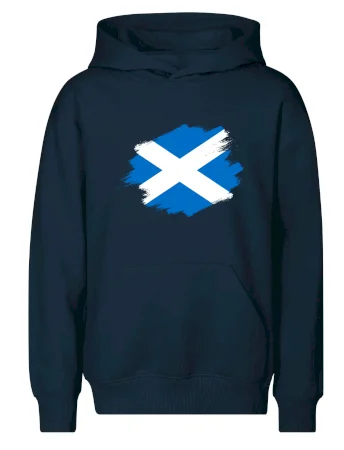 Skotská vlajka kreslená štetcem