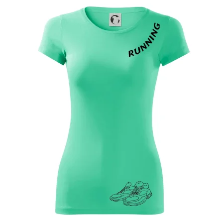 Running nápis šikmo