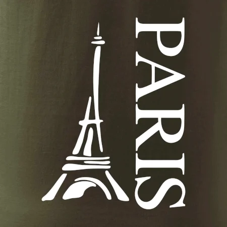Paris nápis Eiffelovka na výšku