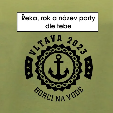 Na vodu - kotva (vlastní nápis)