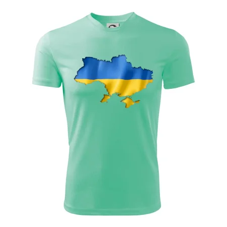 Ukrajina vlajka mapa