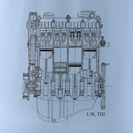 Motor Škoda/ VW 1.9L  TDI ze předu