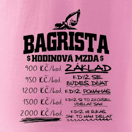 Hodinová mzda bagrista