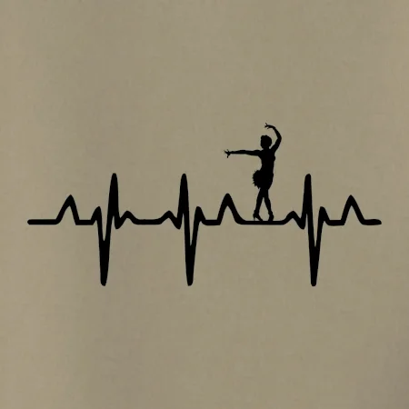 EKG tanečnice salsy