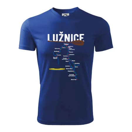 Mapa řeky Lužnice