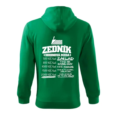 Hodinová mzda zedník