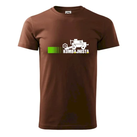 Kombajnista zelená a žlutá