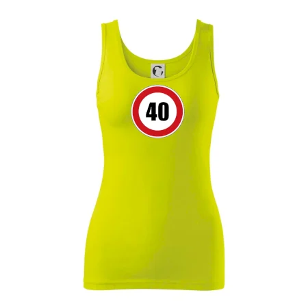 Dopravní značka - omezení rychlosti 40