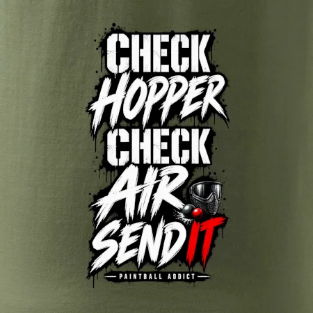 Kontrola zásobníku check hopper air paintball