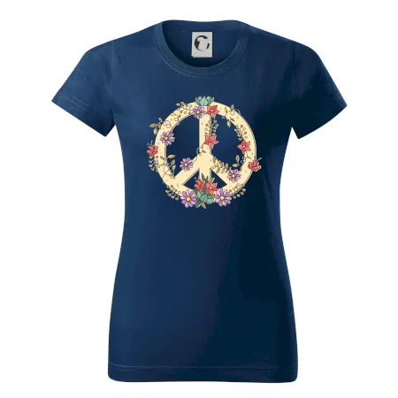 Peace symbol pískový