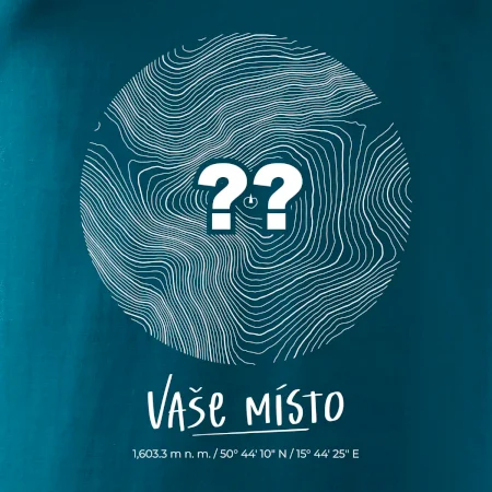 Vaše místo - vrstevnice v kruhu