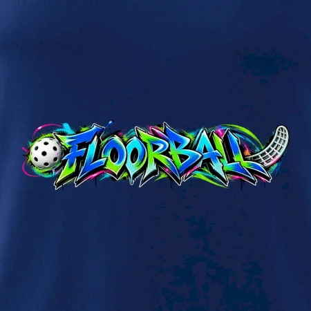 Florbalové graffiti v neonových barvách