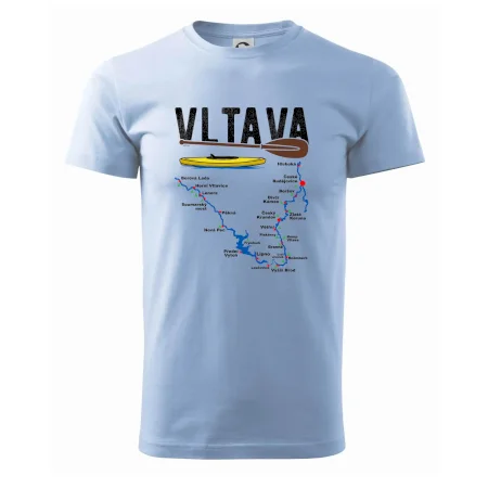 Mapa řeky Vltavy