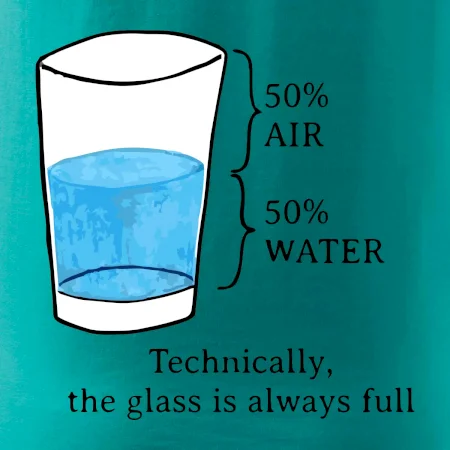 Technically, the glass is always full
