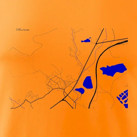 Chlumec 403 39 mapa s vodními toky
