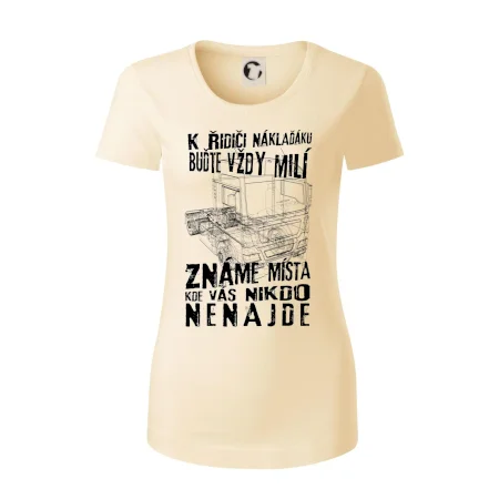 K řidiči náklaďáku buďte vždy milý