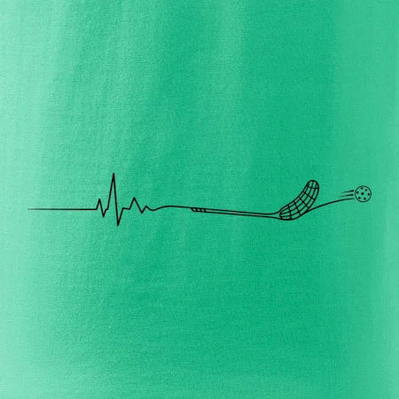 Florbalové EKG s florbalkou a míčkem