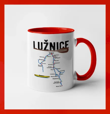 Mapa řeky Lužnice